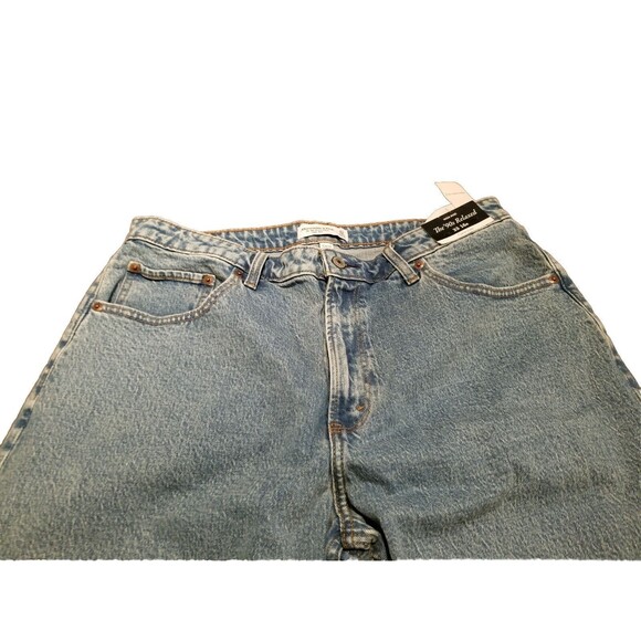 Abercrombie & Fitch 90's Relaxed Fit Jeans 33/16R High Rise Curve Love (36x30.5) - Picture 2 of 6